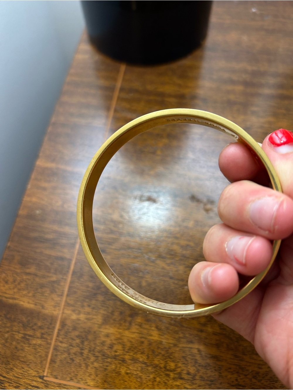 kate spade Pink and Gold Enamel Bangle Bracelet - Picture 6 of 7